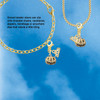 Gold-tone Small Jack O'Lantern with Stem - Gold-tone Plated Clip on Charm with Mini Year 2026