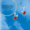 Silver Plated Red Heart with Beaded Border - Silver Plated Clip on Charm with Mini Year 2026