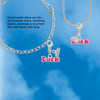 Hot Pink ''Luck'' with Heart - Silver Plated Clip on Charm with Mini Year 2026