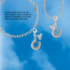 Gold-tone Beaded Clear Crystal Horseshoe with Good Luck - Silver Plated Clip on Charm with Mini Year 2026