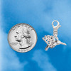 Silver Plated Small 3-D Hummingbird - Silver Plated Clip on Charm with Mini Year 2026 Jewelry Ideas and Examples