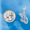 Silver Plated Open Pink Crystal Butterfly Wing - Silver Plated Clip on Charm with Mini Year 2026 Jewelry Ideas and Examples
