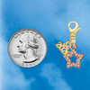 Rose Gold-tone AB Crystal Lucky Star - Gold-tone Plated Clip on Charm with Mini Year 2026 Jewelry Ideas and Examples