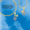 Rose Gold-tone Clear Crystal Lucky Star - Gold-tone Plated Clip on Charm with Mini Year 2026