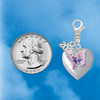 Silver Plated Pink & Purple Butterfly Locket - Silver Plated Clip on Charm with Mini Year 2026 Jewelry Ideas and Examples