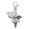 Silver Plated Caduceus - DDS - Silver Plated Clip on Charm with Mini Year 2026: Year to Remember Jewelry Gift - Celebrations
