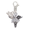 Silver Plated Nurse Caduceus - RNP - Silver Plated Clip on Charm with Mini Year 2026: Year to Remember Jewelry Gift - Celebrations
