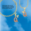 Rose Gold-tone Crystal Initial - Q - Gold-tone Plated Clip on Charm with Mini Year 2026