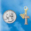 Rose Gold-tone Crystal Initial - T - Gold-tone Plated Clip on Charm with Mini Year 2026 Jewelry Ideas and Examples