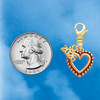 Rose Gold-tone Open Heart - Gold-tone Plated Clip on Charm with Mini Year 2026 Jewelry Ideas and Examples