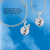 Silver Plated Large Script Letter Disc - J - Silver Plated Clip on Charm with Mini Year 2026
