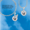Silver Plated Large Script Letter Disc - U - Silver Plated Clip on Charm with Mini Year 2026