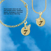 Gold-tone Large Disc Letter - F - Gold-tone Plated Clip on Charm with Mini Year 2026