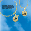 Gold-tone Large Disc Letter - M - Gold-tone Plated Clip on Charm with Mini Year 2026