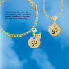 Gold-tone Large Disc Letter - P - Gold-tone Plated Clip on Charm with Mini Year 2026