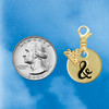 Gold-tone Large Disc Letter - & - Gold-tone Plated Clip on Charm with Mini Year 2026 Jewelry Ideas and Examples