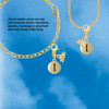 Gold-tone Capital Letter - I - Pebble Disc - Gold-tone Plated Clip on Charm with Mini Year 2026