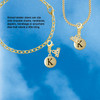Gold-tone Capital Letter - K - Pebble Disc - Gold-tone Plated Clip on Charm with Mini Year 2026