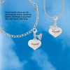 Precious White Heart with Baby Feet - Silver Plated Clip on Charm with Mini Year 2026