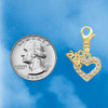 Gold-tone AB Crystal Open Heart - Gold-tone Plated Clip on Charm with Mini Year 2026 Jewelry Ideas and Examples