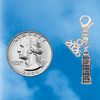 Silver Plated London's Big Ben Clock Tower - Silver Plated Clip on Charm with Mini Year 2026 Jewelry Ideas and Examples