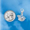 Silver Plated Little Bird Initial - Q - Silver Plated Clip on Charm with Mini Year 2026 Jewelry Ideas and Examples