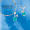Silver Plated Small Teal Enamel Disc - Silver Plated Clip on Charm with Mini Year 2026