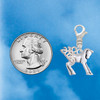 Silver Plated Equestrian Horse - Silver Plated Clip on Charm with Mini Year 2026 Jewelry Ideas and Examples
