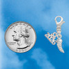 Silver Plated Small Crystal Tooth - Silver Plated Clip on Charm with Mini Year 2026 Jewelry Ideas and Examples