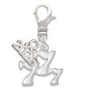 Three Lucky 7s - Silver Plated Clip on Charm with Mini Year 2026: Year to Remember Jewelry Gift - Celebrations