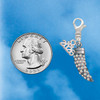 Black Nickeltone Large AB Crystal Tooth - Silver Plated Clip on Charm with Mini Year 2026 Jewelry Ideas and Examples