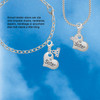 Silver Plated Large ''Sister'' Heart with Clear Crystal - Silver Plated Clip on Charm with Mini Year 2026