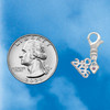 Silver Plated Mini Light Purple Crystal Heart - Silver Plated Clip on Charm with Mini Year 2026 Jewelry Ideas and Examples