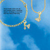 Gold-tone Mini Blue Crystal Heart - Gold-tone Plated Clip on Charm with Mini Year 2026
