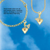 Gold-tone Large Yellow Crystal Heart - Gold-tone Plated Clip on Charm with Mini Year 2026