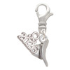 Silver Plated Cowboy Hat - Silver Plated Clip on Charm with Mini Year 2026: Year to Remember Jewelry Gift - Celebrations