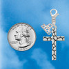 Silver Plated Pebble Cross - Silver Plated Clip on Charm with Mini Year 2026 Jewelry Ideas and Examples