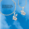Silver Plated Large Jesus Loves You Heart - Silver Plated Clip on Charm with Mini Year 2026