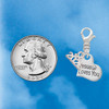 Silver Plated Small Jesus Loves You Heart - Silver Plated Clip on Charm with Mini Year 2026 Jewelry Ideas and Examples