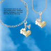 Two-tone Nurse's Prayer Heart - Healing Hand - Silver Plated Clip on Charm with Mini Year 2026