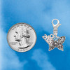 Silver Plated Small Antiqued Crystal Butterfly - Silver Plated Clip on Charm with Mini Year 2026 Jewelry Ideas and Examples