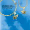 Gold-tone Small Antiqued Crystal Butterfly - Gold-tone Plated Clip on Charm with Mini Year 2026