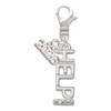 Silver Plated Small Crystal HELP! - Silver Plated Clip on Charm with Mini Year 2026: Year to Remember Jewelry Gift - Celebrations