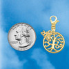 Gold-tone Tree of Life Cutout - Gold-tone Plated Clip on Charm with Mini Year 2026 Jewelry Ideas and Examples