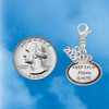 Keep Calm Mom is Here - Silver Plated Clip on Charm with Mini Year 2026 Jewelry Ideas and Examples