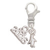 Silver Plated Mini Penguin - Silver Plated Clip on Charm with Mini Year 2026: Year to Remember Jewelry Gift - Celebrations