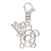 Silver Plated Cutout Sea Turtle - Silver Plated Clip on Charm with Mini Year 2026: Year to Remember Jewelry Gift - Celebrations