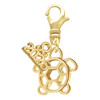 Gold-tone Cutout Sea Turtle - Gold-tone Plated Clip on Charm with Mini Year 2026: Year to Remember Jewelry Gift - Celebrations
