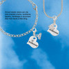 Silver Plated Large Bridesmaid Heart - Silver Plated Clip on Charm with Mini Year 2026