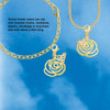 Gold-tone Large Rose Outline - Gold-tone Plated Clip on Charm with Mini Year 2026